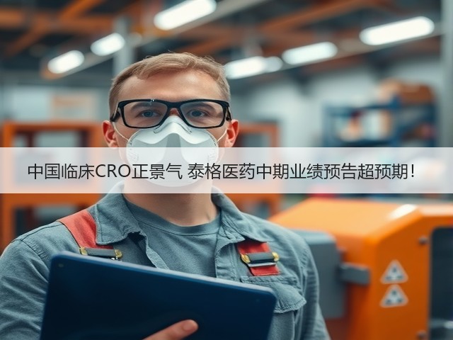 中国临床CRO正景气 泰格医药中期业绩预告超预期!(图1) 中国临床CRO正景气 泰格医药中期业绩预告超预期!(图1)