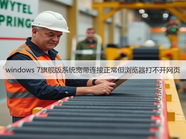 windows 7旗舰版系统宽带连接正常但浏览器打不开网页(图2) windows 7旗舰版系统宽带连接正常但浏览器打不开网页(图2)
