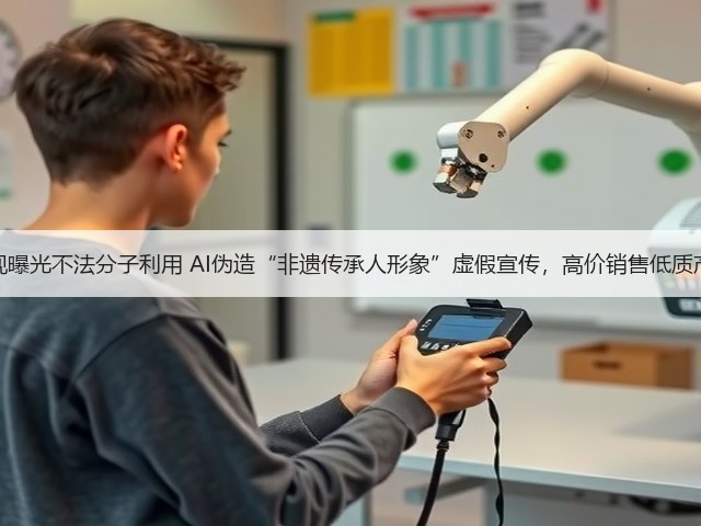 央视曝光不法分子利用 AI伪造“非遗传承人形象”虚假宣传,高价销售低质产品(图3) 央视曝光不法分子利用 AI伪造“非遗传承人形象”虚假宣传,高价销售低质产品(图3)