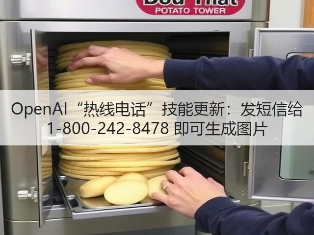 OpenAI“热线电话”技能更新:发短信给 1-800-242-8478 即可生成图片(图1) OpenAI“热线电话”技能更新:发短信给 1-800-242-8478 即可生成图片(图1)