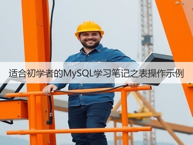 适合初学者的MySQL学习笔记之表操作示例(图3) 适合初学者的MySQL学习笔记之表操作示例(图3)