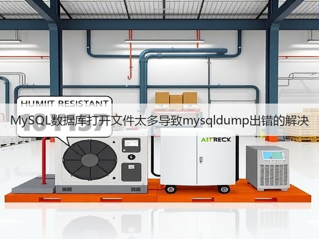 MySQL数据库打开文件太多导致mysqldump出错的解决(图2)