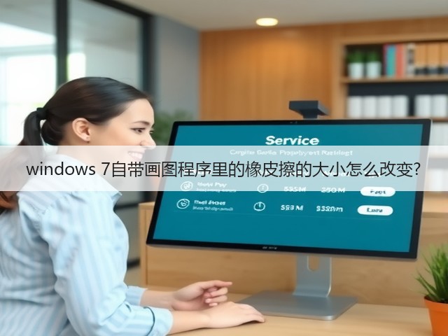 windows 7自带画图程序里的橡皮擦的大小怎么改变?(图1) windows 7自带画图程序里的橡皮擦的大小怎么改变?(图1)