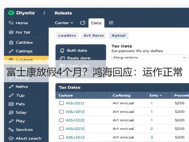 富士康放假4个月?鸿海回应:运作正常(图2) 富士康放假4个月?鸿海回应:运作正常(图2)