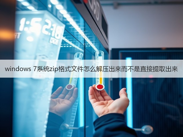 windows 7系统zip格式文件怎么解压出来而不是直接提取出来(图3) windows 7系统zip格式文件怎么解压出来而不是直接提取出来(图3)