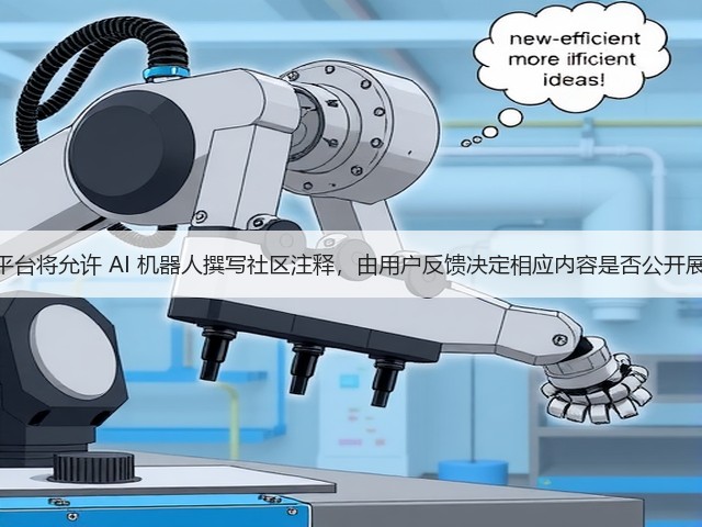X 平台将允许 AI 机器人撰写社区注释，由用户反馈决定相应内容是否公开展示(图2)