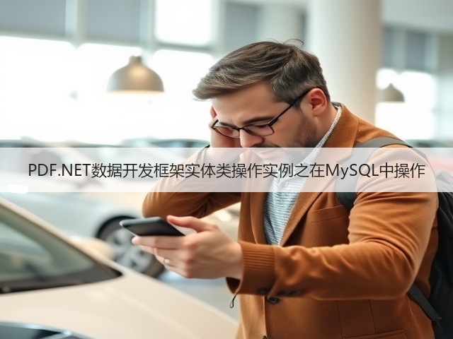 PDF.NET数据开发框架实体类操作实例之在MySQL中操作(图1) PDF.NET数据开发框架实体类操作实例之在MySQL中操作(图1)