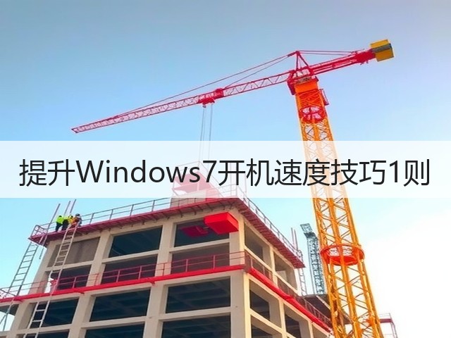 提升Windows7开机速度技巧1则(图2) 提升Windows7开机速度技巧1则(图2)
