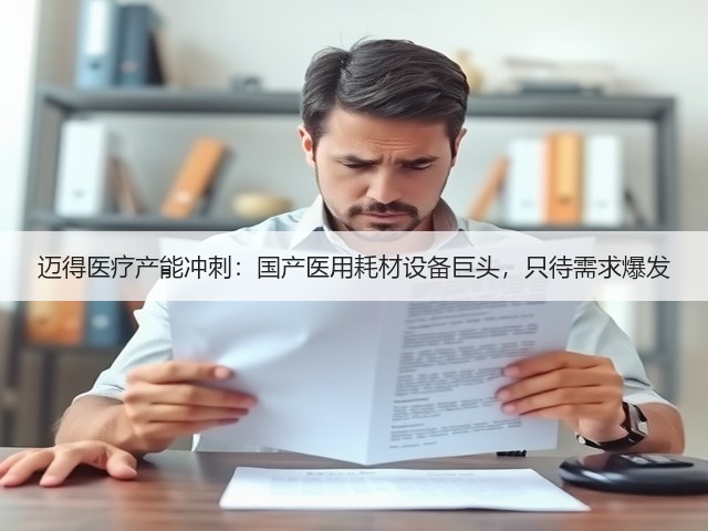 迈得医疗产能冲刺:国产医用耗材设备巨头,只待需求爆发(图2) 迈得医疗产能冲刺:国产医用耗材设备巨头,只待需求爆发(图2)