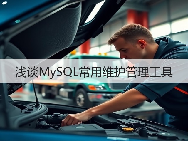 浅谈MySQL常用维护管理工具(图1) 浅谈MySQL常用维护管理工具(图1)