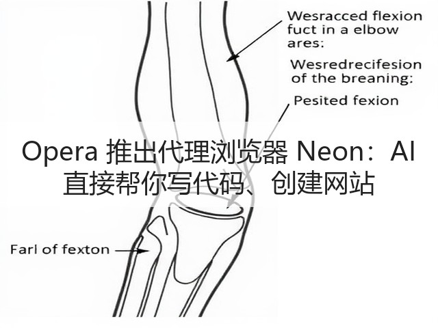 Opera 推出代理浏览器 Neon：AI 直接帮你写代码、创建网站(图1)