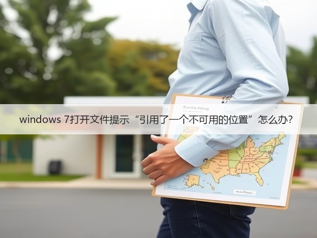 windows 7打开文件提示“引用了一个不可用的位置”怎么办?(图3) windows 7打开文件提示“引用了一个不可用的位置”怎么办?(图3)