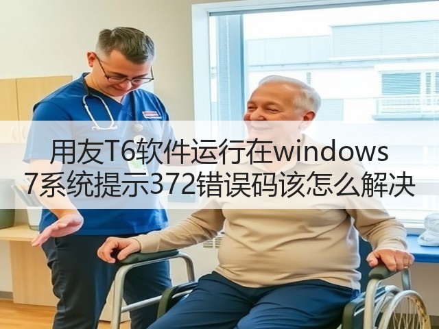 用友T6软件运行在windows 7系统提示372错误码该怎么解决(图1) 用友T6软件运行在windows 7系统提示372错误码该怎么解决(图1)