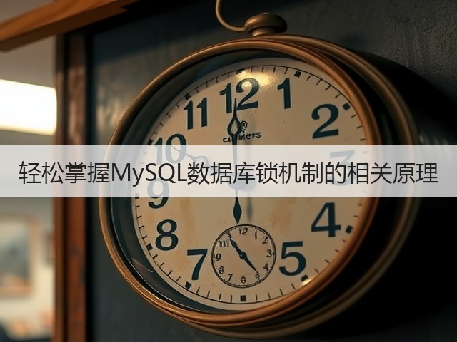 轻松掌握MySQL数据库锁机制的相关原理(图2) 轻松掌握MySQL数据库锁机制的相关原理(图2)