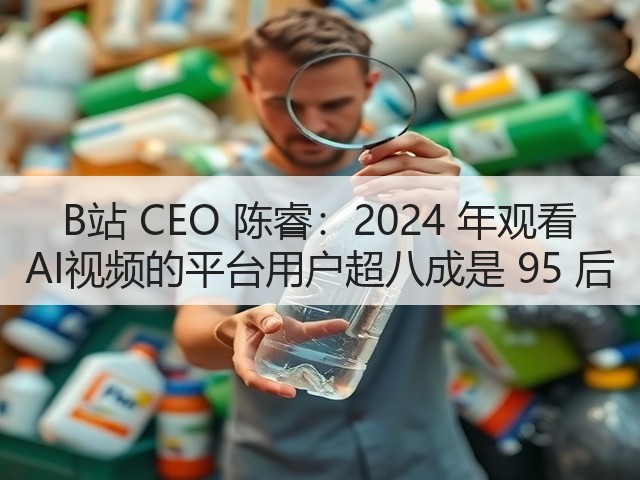 B站 CEO 陈睿：2024 年观看 AI视频的平台用户超八成是 95 后(图2)