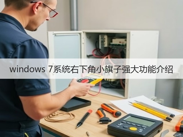 windows 7系统右下角小旗子强大功能介绍(图1)