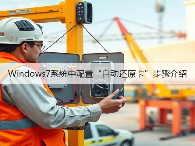 Windows7系统中配置“自动还原卡”步骤介绍(图2) Windows7系统中配置“自动还原卡”步骤介绍(图2)