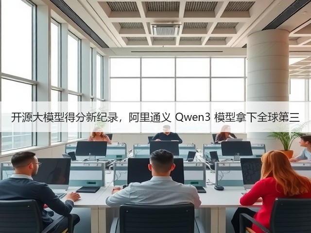 开源大模型得分新纪录,阿里通义 Qwen3 模型拿下全球第三(图1) 开源大模型得分新纪录,阿里通义 Qwen3 模型拿下全球第三(图1)