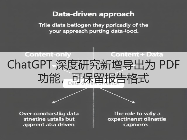 ChatGPT 深度研究新增导出为 PDF 功能,可保留报告格式(图1) ChatGPT 深度研究新增导出为 PDF 功能,可保留报告格式(图1)