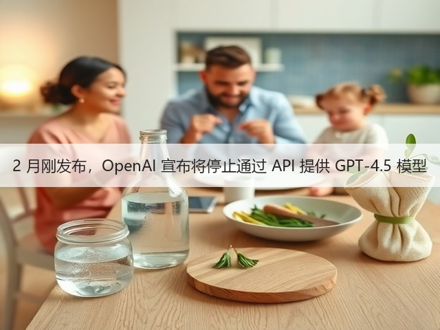 2 月刚发布,OpenAI 宣布将停止通过 API 提供 GPT-4.5 模型(图1) 2 月刚发布,OpenAI 宣布将停止通过 API 提供 GPT-4.5 模型(图1)