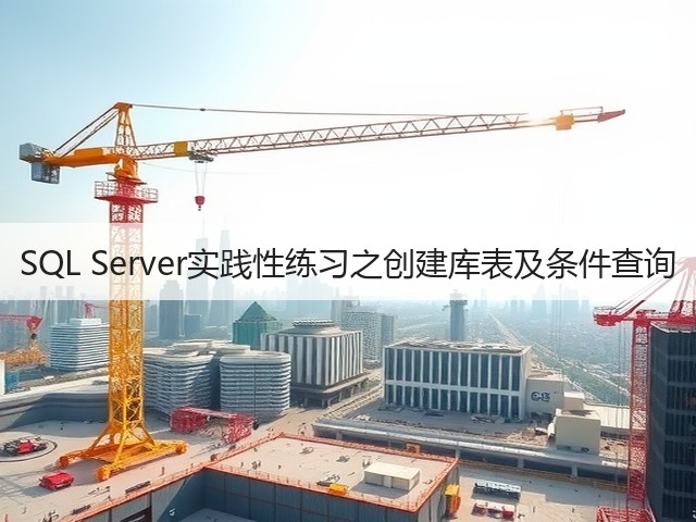 SQL Server实践性练习之创建库表及条件查询(图1)