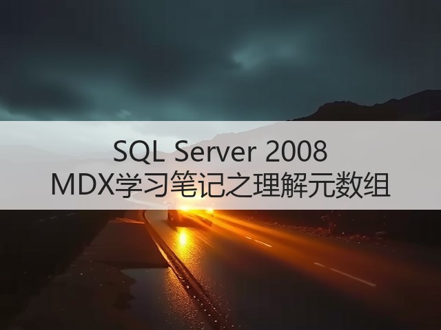 SQL Server 2008 MDX学习笔记之理解元数组(图2) SQL Server 2008 MDX学习笔记之理解元数组(图2)