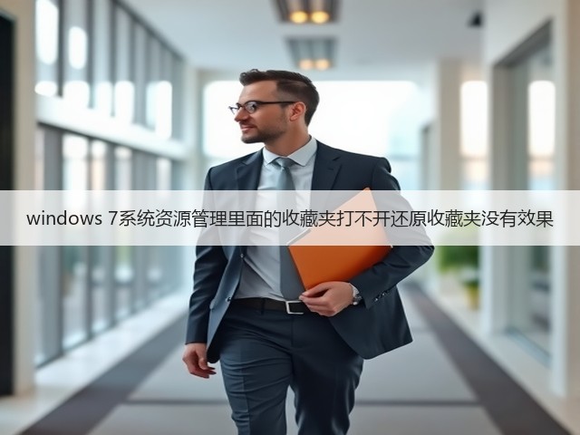 windows 7系统资源管理里面的收藏夹打不开还原收藏夹没有效果(图2) windows 7系统资源管理里面的收藏夹打不开还原收藏夹没有效果(图2)