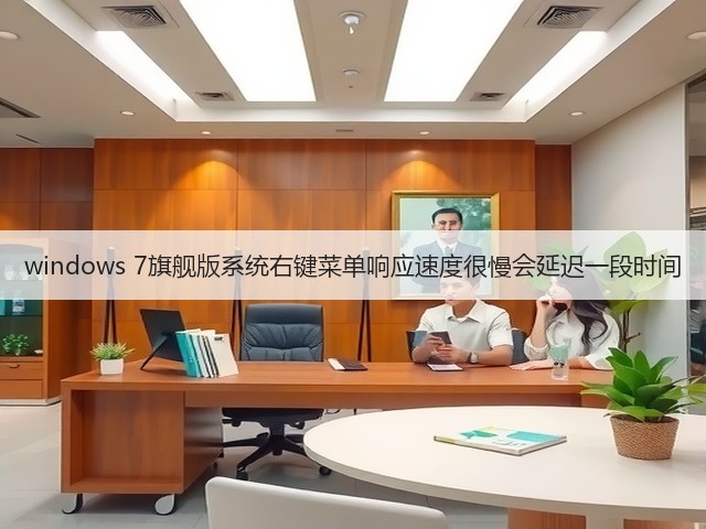 windows 7旗舰版系统右键菜单响应速度很慢会延迟一段时间(图1) windows 7旗舰版系统右键菜单响应速度很慢会延迟一段时间(图1)