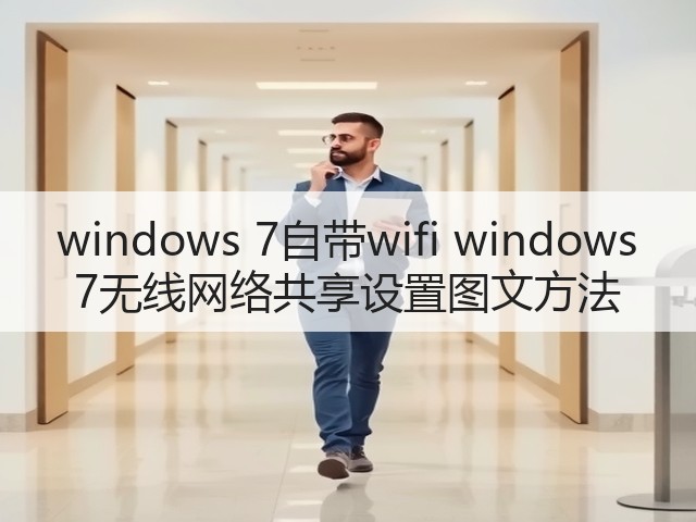 windows 7自带wifi windows 7无线网络共享设置图文方法(图2) windows 7自带wifi windows 7无线网络共享设置图文方法(图2)