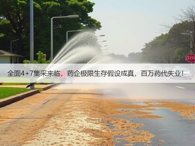 全面4+7集采来临，药企极限生存假设成真，百万药代失业！(图1)