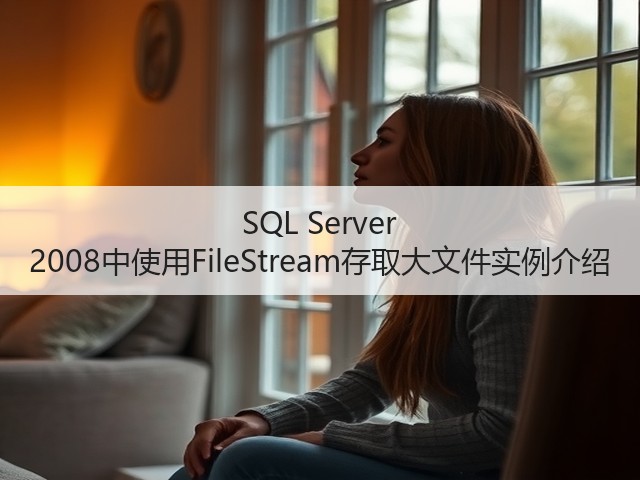 SQL Server 2008中使用FileStream存取大文件实例介绍(图3) SQL Server 2008中使用FileStream存取大文件实例介绍(图3)