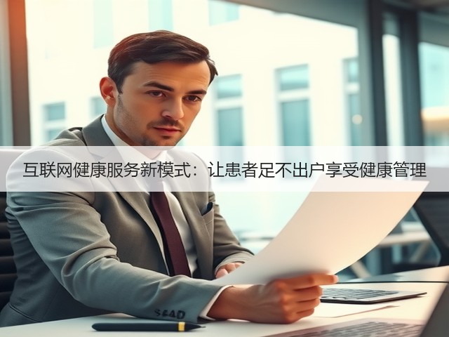 互联网健康服务新模式:让患者足不出户享受健康管理(图2) 互联网健康服务新模式:让患者足不出户享受健康管理(图2)