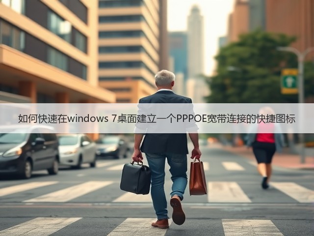 如何快速在windows 7桌面建立一个PPPOE宽带连接的快捷图标(图3)