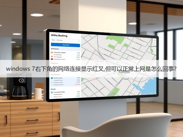 windows 7右下角的网络连接显示红叉,但可以正常上网是怎么回事?(图2) windows 7右下角的网络连接显示红叉,但可以正常上网是怎么回事?(图2)