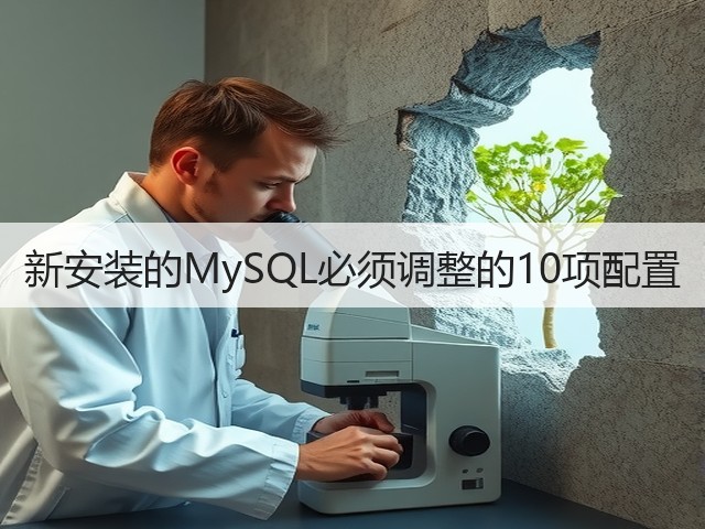 新安装的MySQL必须调整的10项配置(图2)