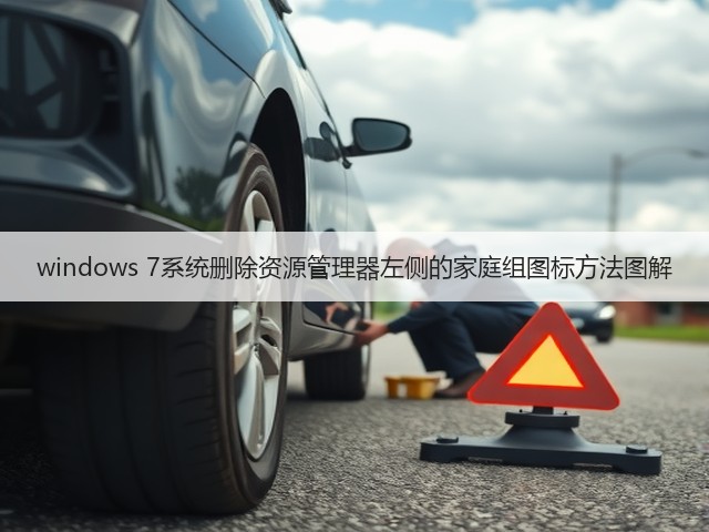 windows 7系统删除资源管理器左侧的家庭组图标方法图解(图3) windows 7系统删除资源管理器左侧的家庭组图标方法图解(图3)