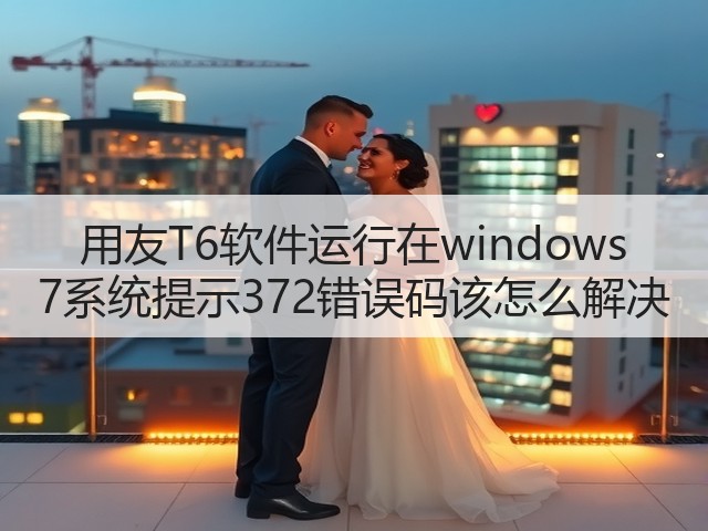 用友T6软件运行在windows 7系统提示372错误码该怎么解决(图2) 用友T6软件运行在windows 7系统提示372错误码该怎么解决(图2)