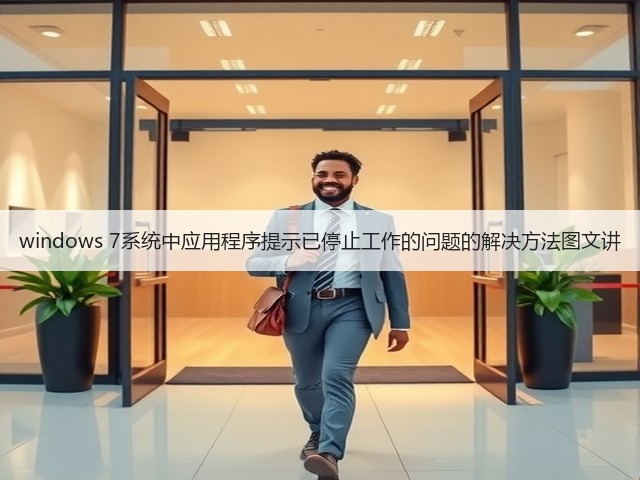 windows 7系统中应用程序提示已停止工作的问题的解决方法图文讲(图2) windows 7系统中应用程序提示已停止工作的问题的解决方法图文讲(图2)