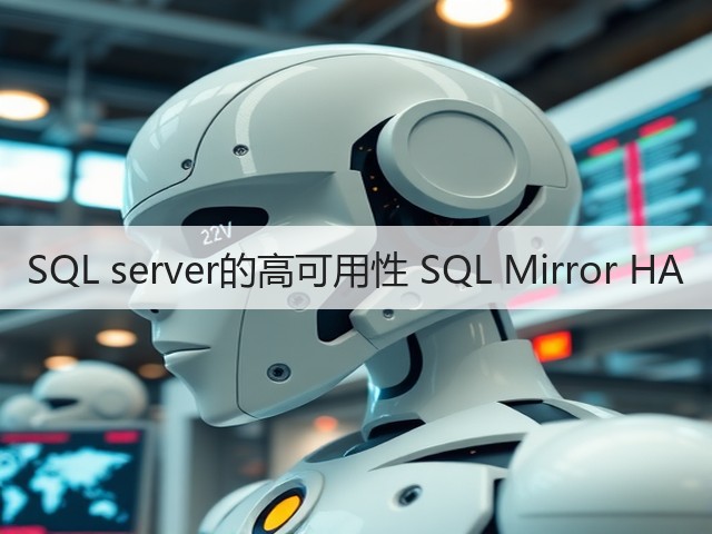 SQL server的高可用性 SQL Mirror HA(图1)