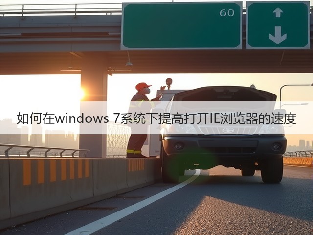 如何在windows 7系统下提高打开IE浏览器的速度(图1)