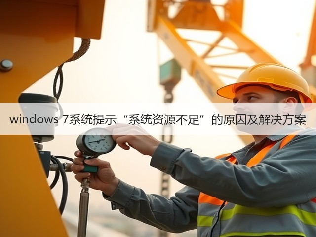 windows 7系统提示“系统资源不足”的原因及解决方案(图2) windows 7系统提示“系统资源不足”的原因及解决方案(图2)