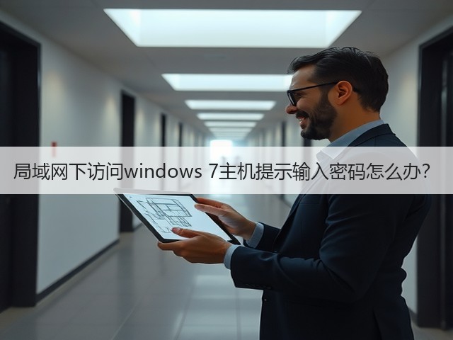 局域网下访问windows 7主机提示输入密码怎么办？(图1)