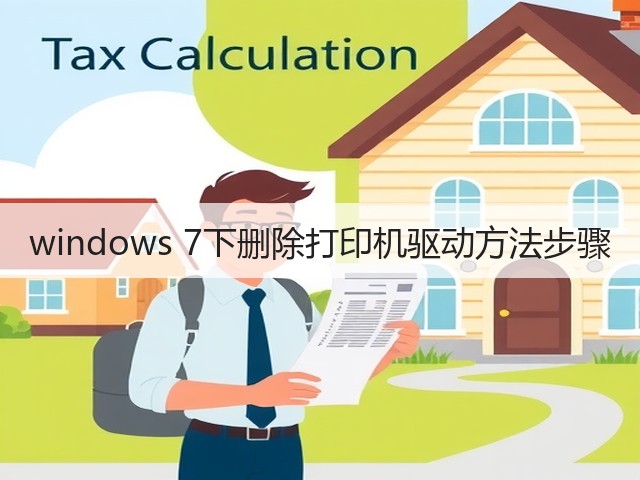 windows 7下删除打印机驱动方法步骤(图2)