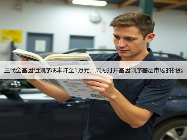 三代全基因组测序成本降至1万元，成为打开基因测序基层市场的钥匙(图3)