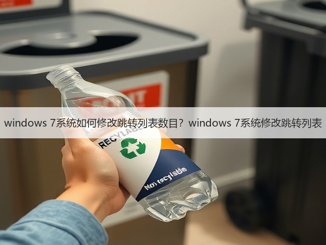 windows 7系统如何修改跳转列表数目？windows 7系统修改跳转列表(图1)