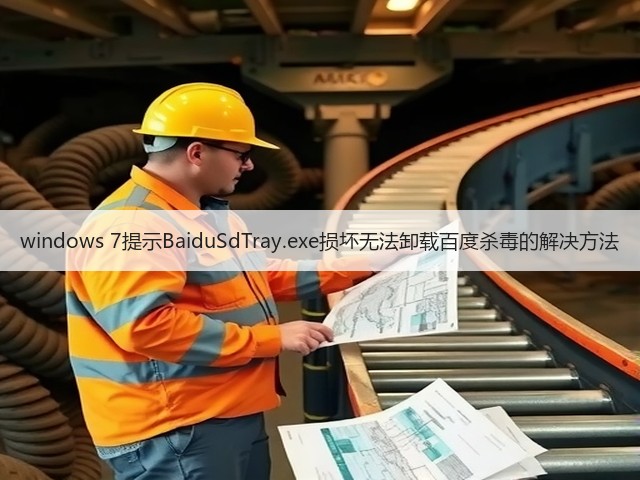 windows 7提示BaiduSdTray.exe损坏无法卸载百度杀毒的解决方法(图3)