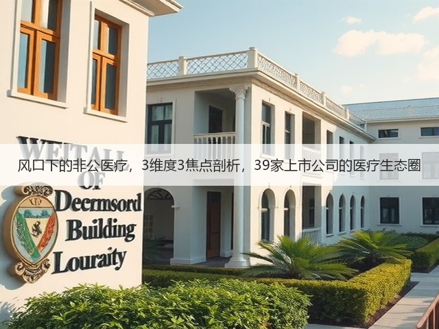 风口下的非公医疗,3维度3焦点剖析,39家上市公司的医疗生态圈(图2) 风口下的非公医疗,3维度3焦点剖析,39家上市公司的医疗生态圈(图2)