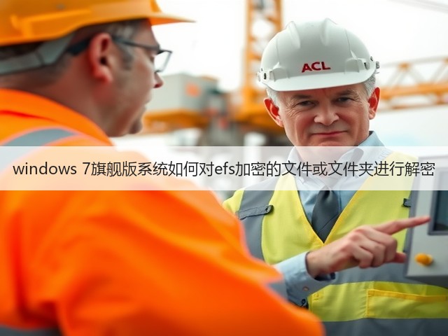 windows 7旗舰版系统如何对efs加密的文件或文件夹进行解密(图2) windows 7旗舰版系统如何对efs加密的文件或文件夹进行解密(图2)