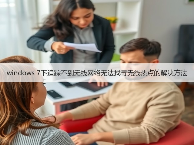 windows 7下追踪不到无线网络无法找寻无线热点的解决方法(图1) windows 7下追踪不到无线网络无法找寻无线热点的解决方法(图1)