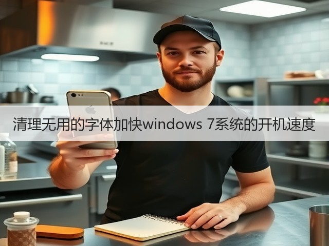 清理无用的字体加快windows 7系统的开机速度(图1)